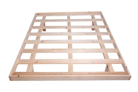 בסיס מיטה זוגית גדולה קלאסית 160X200 כולל מסגרת עץ אורן מלא כולל הובלה והרכבה