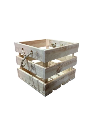 ארגז אחסון עץ אורן מלא כולל משלוח והרכבה - דגם BOX