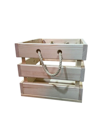 ארגז אחסון עץ אורן מלא כולל משלוח והרכבה - דגם BOX