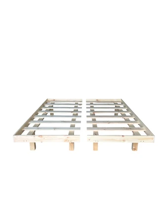 בסיס מיטה יהודית קלאסית 160X190 עץ אורן מלא כולל הובלה והרכבה
