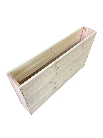 אדנית גינה עץ אורן מלא כולל משלוח והרכבה דגם wall