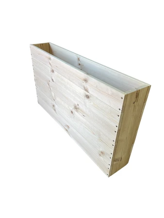 אדנית גינה עץ אורן מלא כולל משלוח והרכבה דגם wall