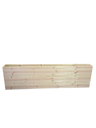 אדנית גינה עץ אורן מלא כולל משלוח והרכבה דגם wall