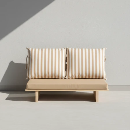 ספסל זולה זוגי עץ אורן מלא דגם ZAKI