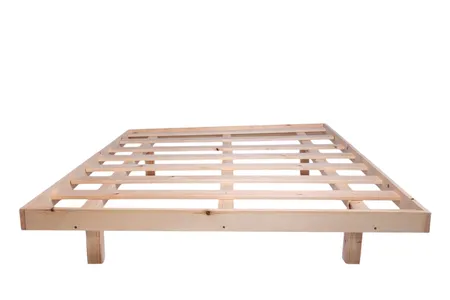 בסיס מיטה זוגית גדולה קלאסית 160X200 כולל מסגרת עץ אורן מלא כולל הובלה והרכבה