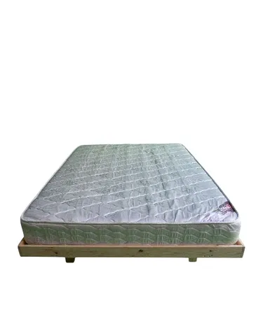 בסיס מיטה זוגית קלאסית עם מסגרת + מזרון 140X190 עץ אורן מלא כולל הובלה והרכבה