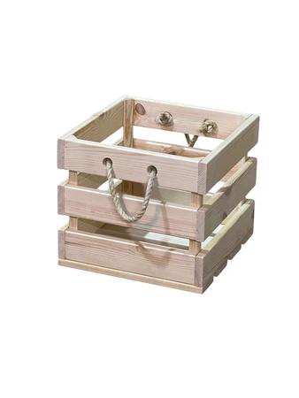 ארגז אחסון עץ אורן מלא כולל משלוח והרכבה - דגם BOX